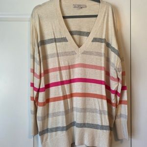 LOFT v neck light weight sweater